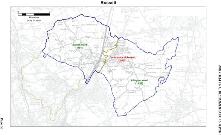 Rossett Electoral Boundary